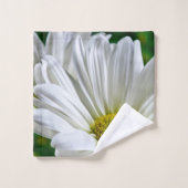 白デイジーバスタオルセット バスタオルセット (ウォッシュタオル)