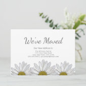 白デイジーモダン素朴フローラ移動 案内状 (スタンド正面)