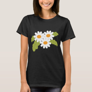 白デイジー束 Tシャツ