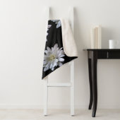 白デイジー模様の白い花 シェルパブランケット (インサイチュ)