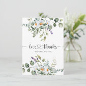 白デイジー結婚サンキューカード サンキューカード (スタンド正面)