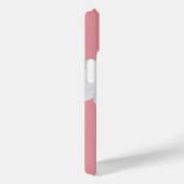 白デイジー花可愛いサーモンピンクガーリーフローラ Case-Mate iPhoneケース (裏面 / 右)