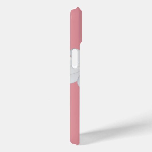 白デイジー花可愛いサーモンピンクガーリーフローラ Case-Mate iPhoneケース (裏面 / 右)