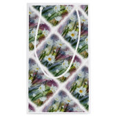 白デイジー花抱き枕 スモールペーパーバッグ (裏面)