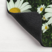 白デイジー花 マウスパッド (コーナー)