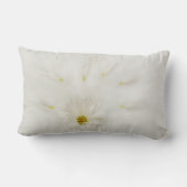 白デイジー花 ランバークッション (裏面)