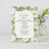 白デイジー誓の更新デザイン 招待状 (スタンド正面)