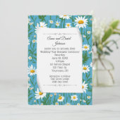 白デイジー誓の更新デザイン 招待状 (スタンド正面)