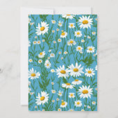 白デイジー誓の更新デザイン 招待状 (裏面)