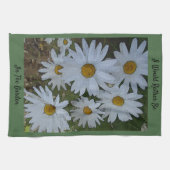白デイジー キッチンタオル (横)