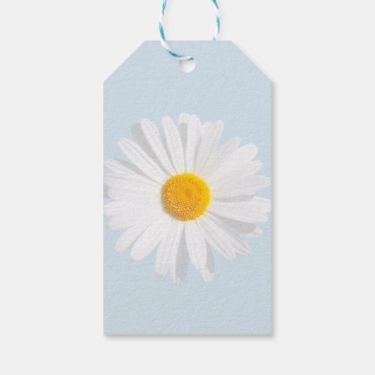 白デイジー ギフトタグ (裏面)