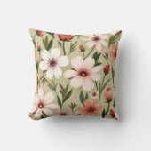 白デイジー クッション (正面)