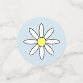 白デイジー コンフェッティ (スモール正面)