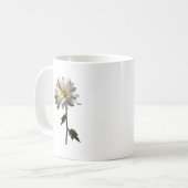 白デイジー コーヒーマグカップ (正面左)