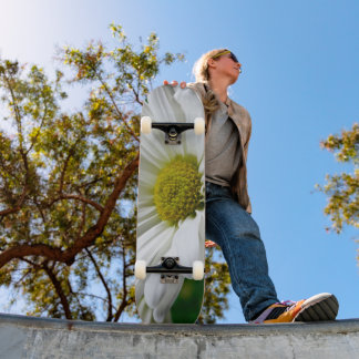 白デイジー スケートボード