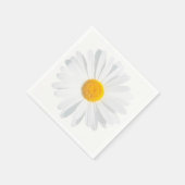 白デイジー スタンダードカクテルナプキン (角)