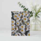 白デイジー ポストカード (スタンド正面)