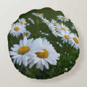 白デイジー ラウンドクッション (裏面)