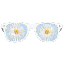 白デイジー レトロサングラス