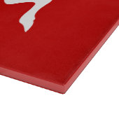 白トナカイ/カリブシルエット カッティングボード (角)