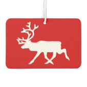 白トナカイ/カリブシルエット カーエアーフレッシュナー (裏面)