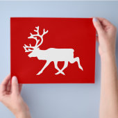 白トナカイ/カリブシルエット チラシ (手)