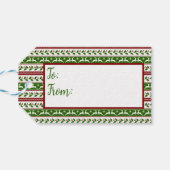 白トナカイ ギフトタグ (裏面横)