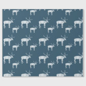 白トナカイ ラッピングペーパー (フラット)