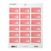 白トナカイ ラベル (フルシート)