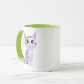 白トラの子猫 マグカップ (正面左)