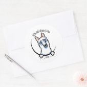 白ドイツ羊飼いIAAM ラウンドシール (封筒)