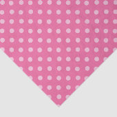 白ドットピンクの背景エレガント水玉模様点々のある 薄葉紙 (詳細)