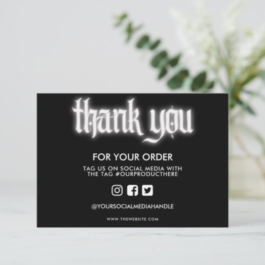 白ネオンサインありがとうメディア挿入 (スタンド正面)