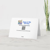 白ネコの漫画スケッチの引っ掻き傷t カード (裏面)