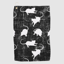 白ネズミタオル ゴルフタオル