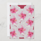 白ハイビスカスフラワーカスタムズ 招待状 (裏面)