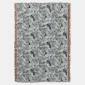 白ハイビスカスフラワーブーケ スローブランケット (正面縦)