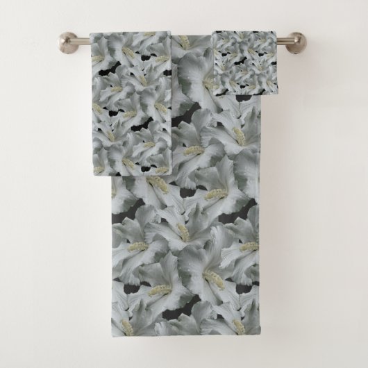 白ハイビスカスフラワーブーケ バスタオルセット (インサイチュ)