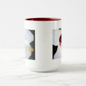 白ハイビスカス マグカップ (中央)