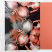 "白ハートの黒から太陽" & Douce 三つ折りクリスマスカード (内部最初)