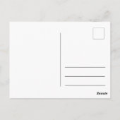 "白ハートの黒から太陽" & Indifference ポストカード (裏面)