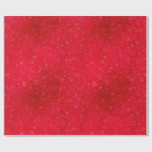 白ハートオン赤 ラッピングペーパー (フラット)