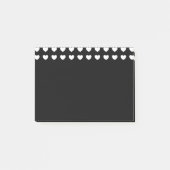 白ハートパターカスタムンの色 ポストイット (正面)