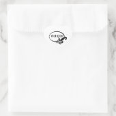 白ハートラベルカスタムビジネスロゴ ハートシール (バッグ)