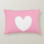 白ハート枕 アクセントクッション (正面)