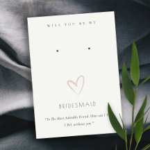 白ハート花嫁ギフトイヤリングディスプレイ