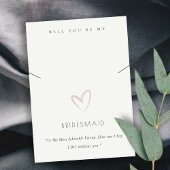 白ハート花嫁ギフトネックレスディスプレイ プレイスカード