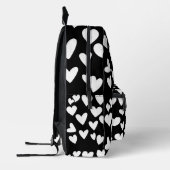 白ハート プリントバックパック (左)