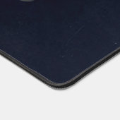 白ハート（黒） デスクマット (コーナー)