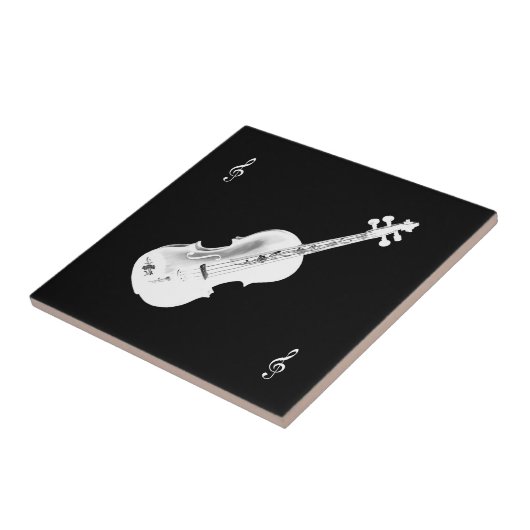 白バイオリン タイル (側面)